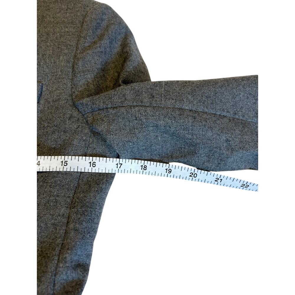 VINEYARD VINES Women's Wool Schoolboy Blazer Size 2 Gray Grey Preppy Twee - Picture 7 of 11